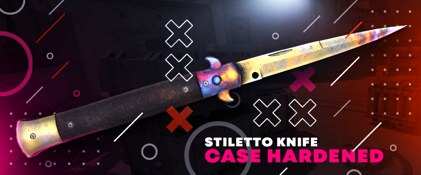 Stiletto Knife-Case Hardened