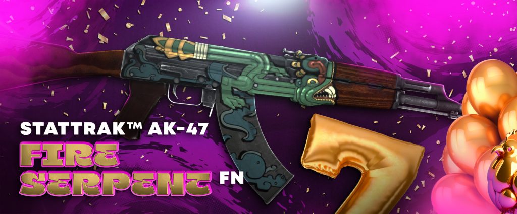 StatTrak™ AK-47 Fire Serpent (Factory New)
