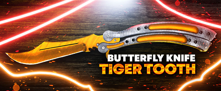 Butterfly Knife | Tiger Tooth